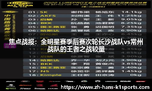 焦点战报:全明星赛季后赛次轮长沙战队vs常州战队的王者之战较量